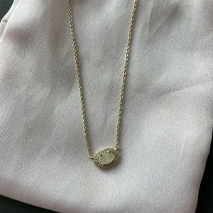 Kendra Scott Gold Drusy Pendant Necklace